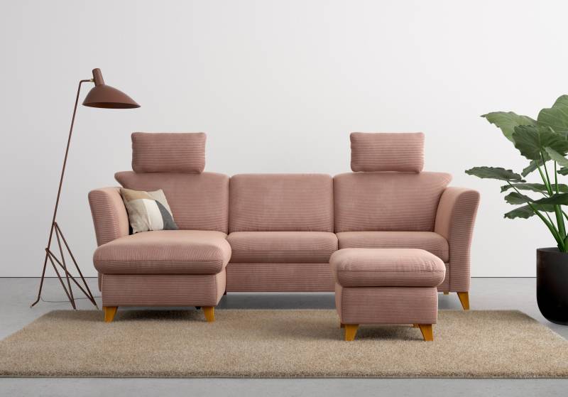 Home affaire Ecksofa »Trelleborg L-Form«, wahlweise mit Bettfunktion und Bettkasten, inkl. Federkern-Polsterung von home affaire