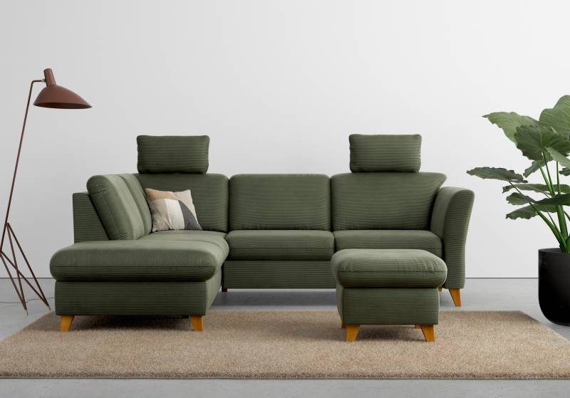 Home affaire Ecksofa »Trelleborg L-Form«, wahlweise mit Bettfunktion und Bettkasten, inkl. Federkern-Polsterung von home affaire