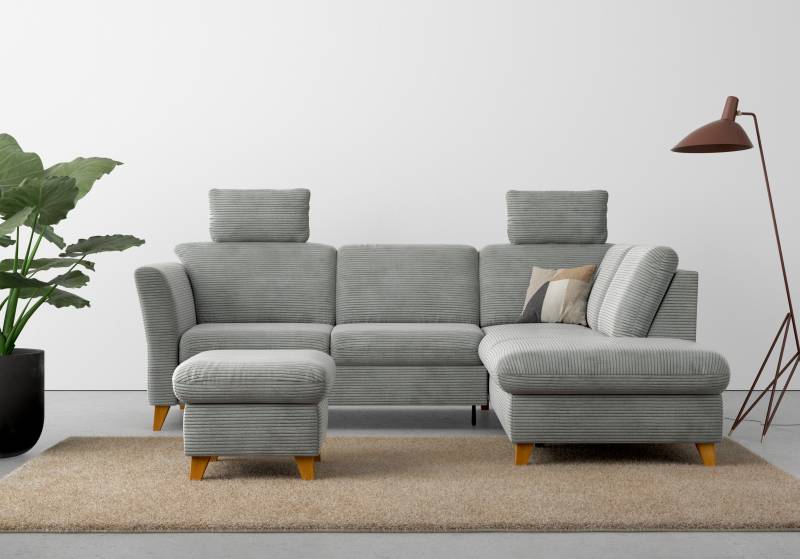 Home affaire Ecksofa »Trelleborg L-Form«, wahlweise mit Bettfunktion und Bettkasten, inkl. Federkern-Polsterung von home affaire