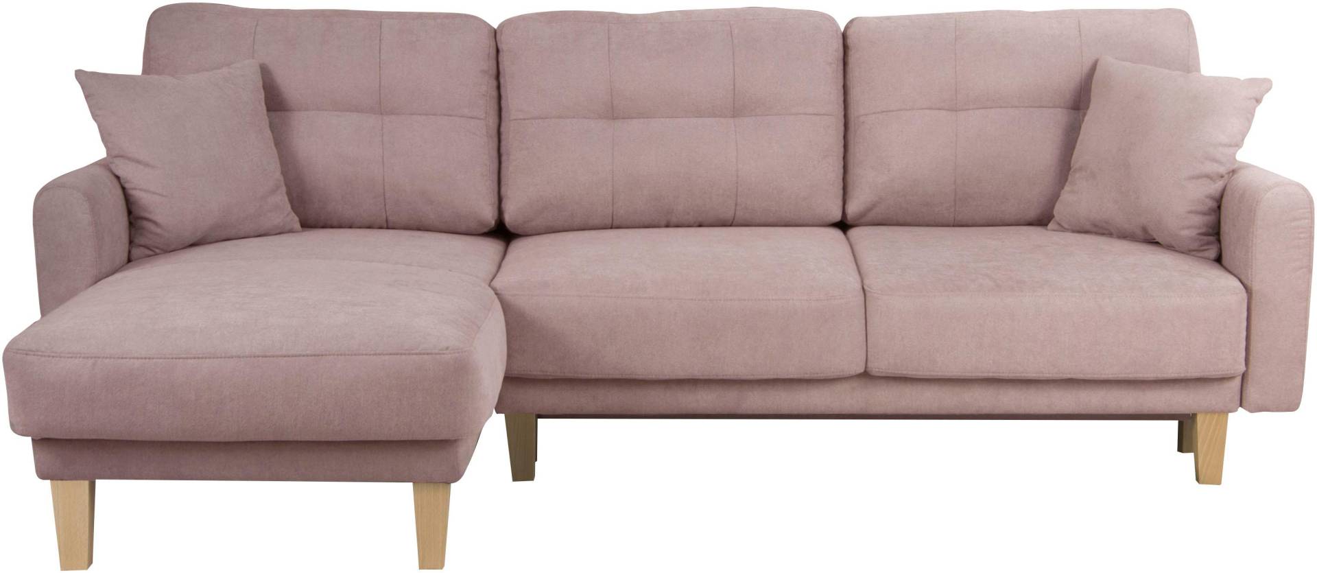 Home affaire Ecksofa »Triplo, Zierkissen, Schlaffunktion, B/T/H: 234/164/89 cm, L-Form« von home affaire