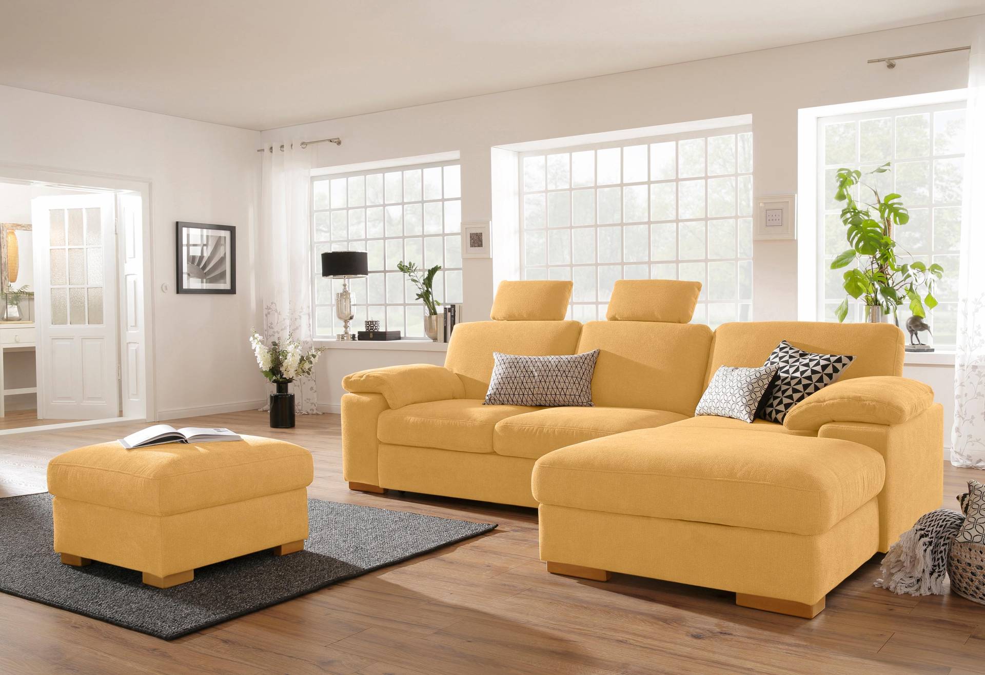 Home affaire Ecksofa »Ventura«, wahlweise mit Bettfunktion und Bettfunktion/Bettkasten von home affaire