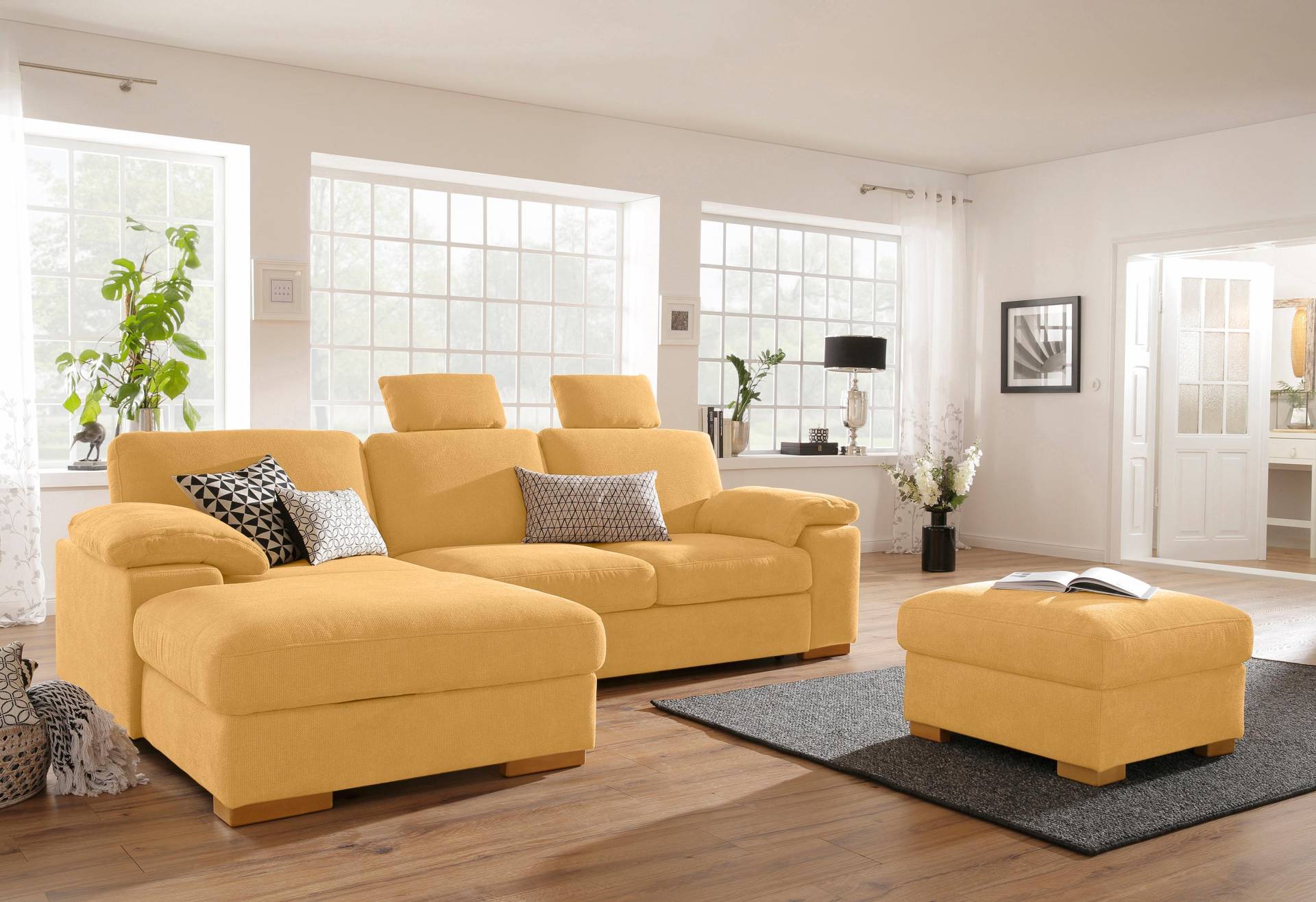 Home affaire Ecksofa »Ventura«, wahlweise mit Bettfunktion und Bettfunktion/Bettkasten von home affaire