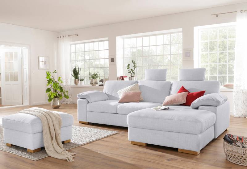 Home affaire Ecksofa »Ventura L-Form«, wahlweise mit Bettfunktion und Bettfunktion/Bettkasten von home affaire