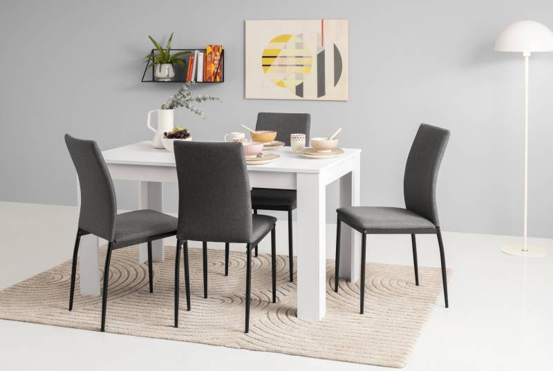 HELA Essgruppe »SIMONE«, (Set, 5 tlg.), Platte mit Wendeeinlage, Bezug Microfaser, Unser Bestpreis von Hela