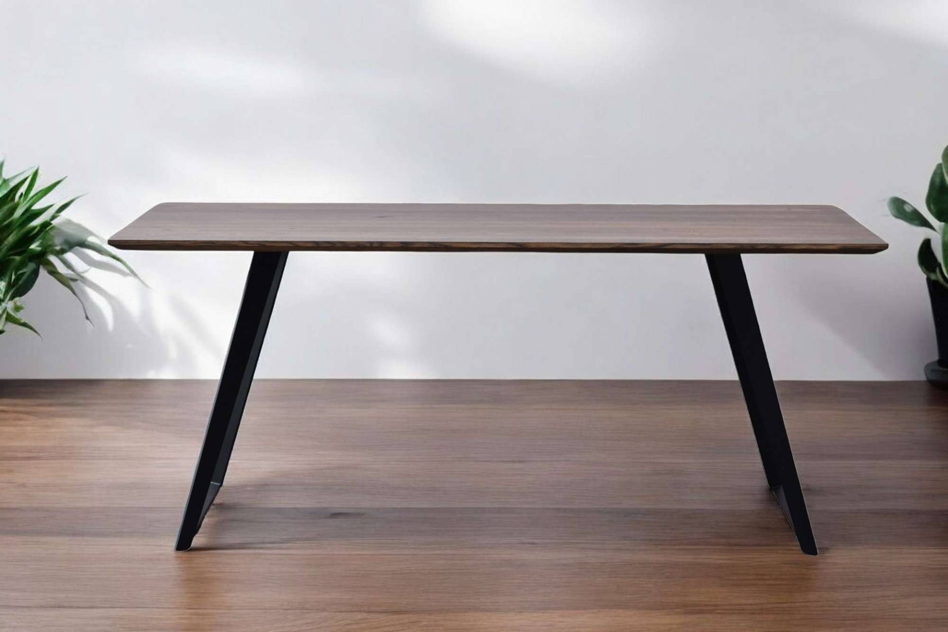 Home affaire Esstisch »Talwiese Küchentisch, U-Form Metallgestell, Wildeiche massiv geölt«, Baum Kante oder Schweizer Kante, erhältlich in 3 Grössen und 2 Farben Home affaire Esstisch »Talwiese Küchentisch, U-Form Metallgestell, Wildeiche massiv geölt«, Baum Kante oder Schweizer Kante, erhältlich in 3 Grössen und 2 Farben von home affaire