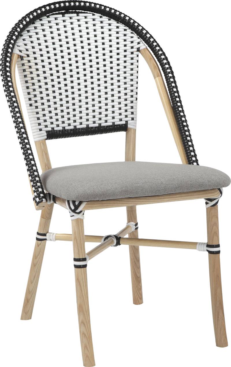 Home affaire Esszimmerstuhl »Rue de Belliard«, 1 St., Webstoff Bezug, massives Eschenholz Beingestell, Sitzhöhe 46,5 cm von home affaire
