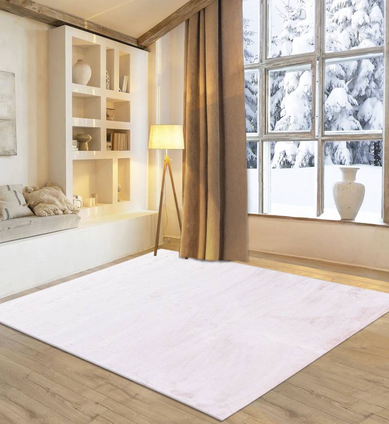 my home Fellteppich »Guidel«, rechteckig, 30 mm Höhe, Kunstfell, Kuschelteppich, Uni Farben, super weich, Wohnzimmer von My Home