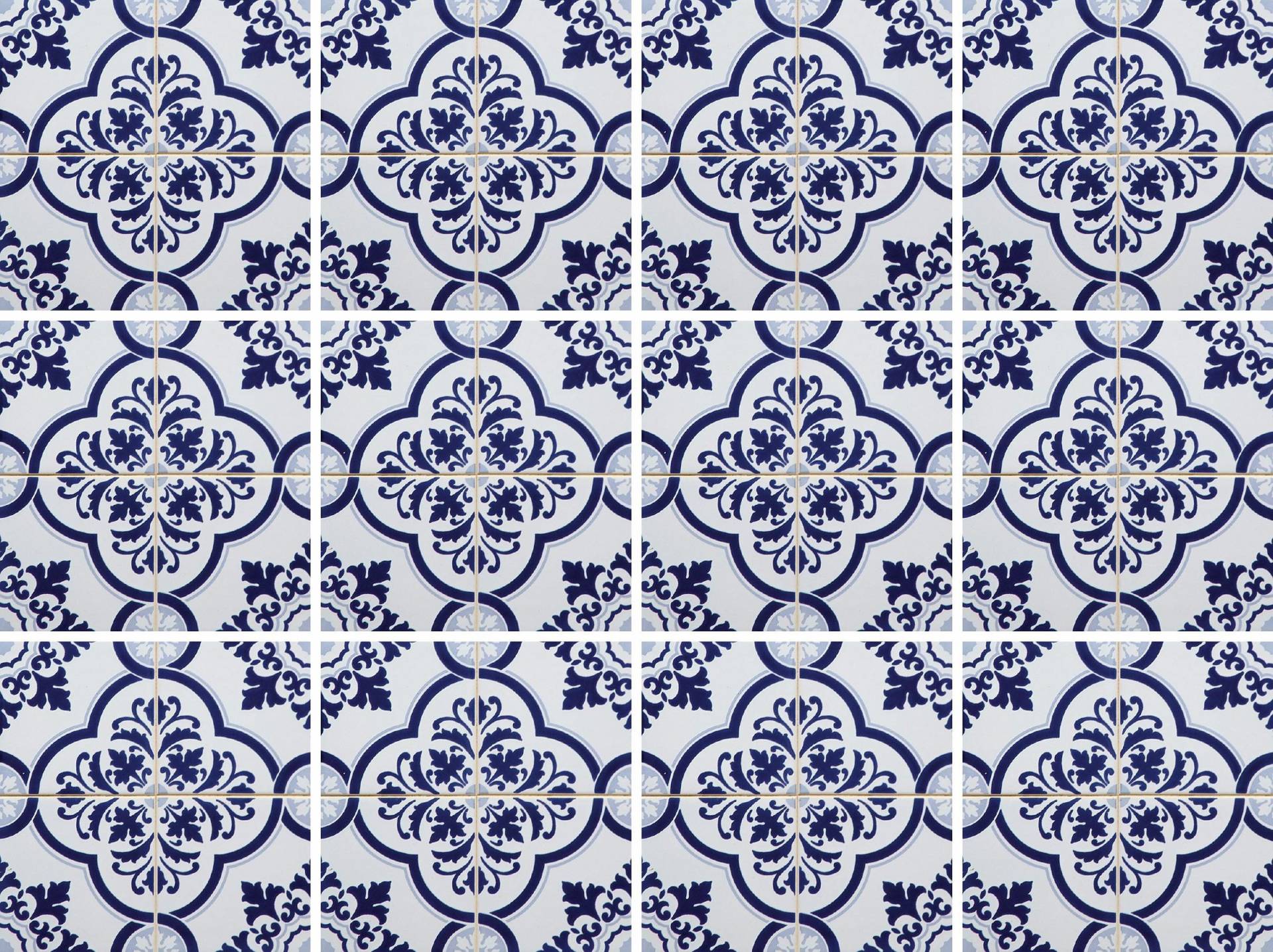 Home affaire Fliesenaufkleber »blaue Ornamente«, (Set, 12 St.) von home affaire