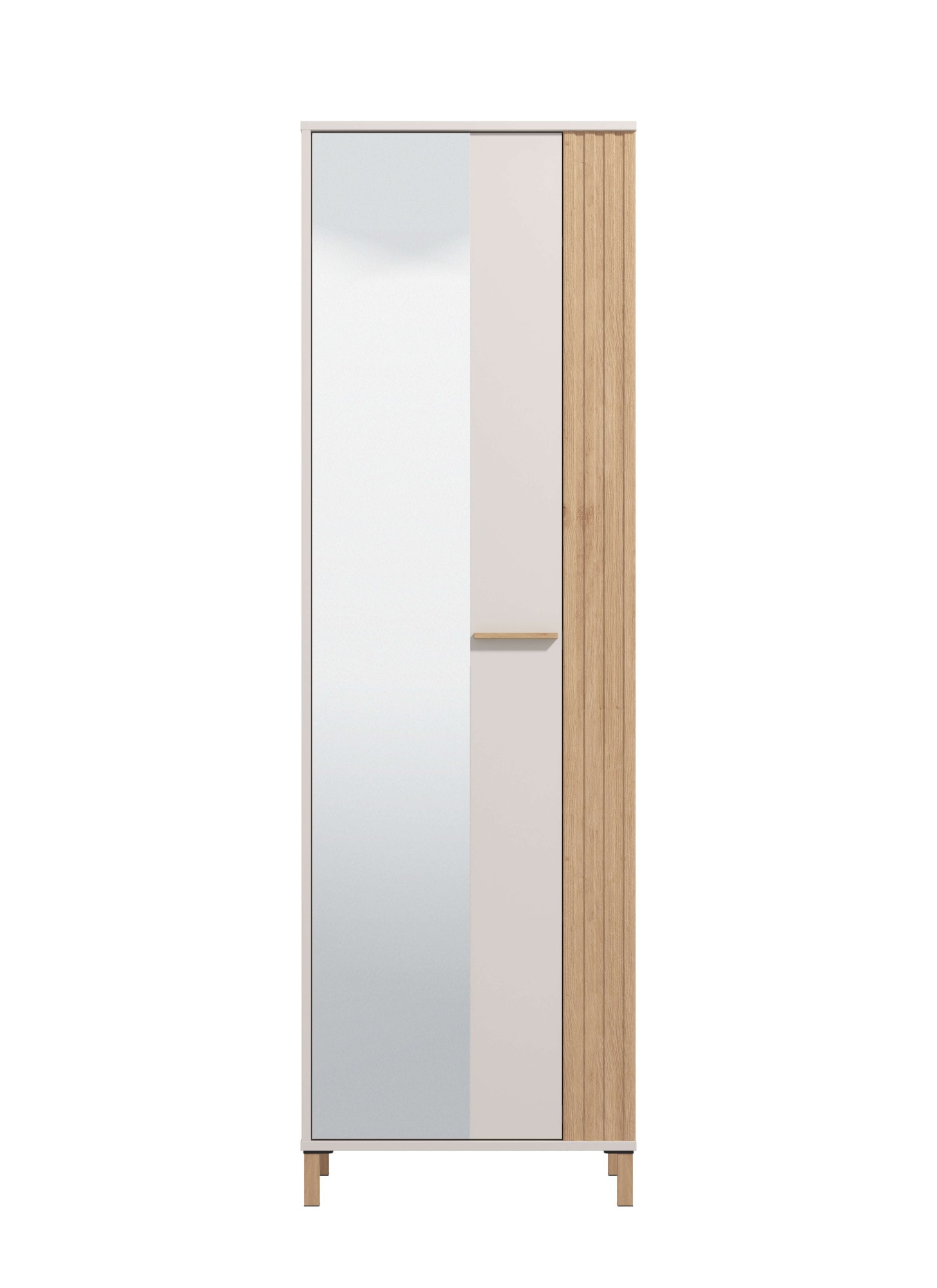 Home affaire Garderobenschrank »Belfort, Kleiderschrank, Stauraumschrank, Flurschrank, Höhe 193 cm«, mit Kleiderstange, 5 Fächer, mit einem Spiegel, in Kaschmirfarbe Home affaire Garderobenschrank »Belfort, Kleiderschrank, Stauraumschrank, Flurschrank, Höhe 193 cm«, mit Kleiderstange, 5 Fächer, mit einem Spiegel, in Kaschmirfarbe von home affaire