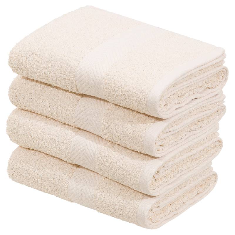 my home Handtücher »Eva, 4 Handtücher 50x100«, (4 St., 4er Set Handtücher 50 x 100 cm), Premium-Qualität 550g/m², flauschig, Handtuchset aus 100 % Baumwolle von My Home