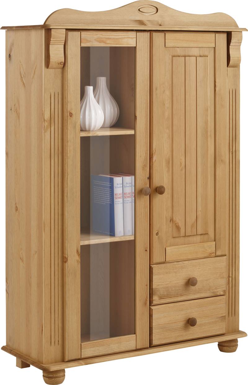 Home affaire Highboard »Adele«, Stauraumschrank, 2-türig, Höhe 135 cm, aus massiver Kiefer, FSC® von home affaire