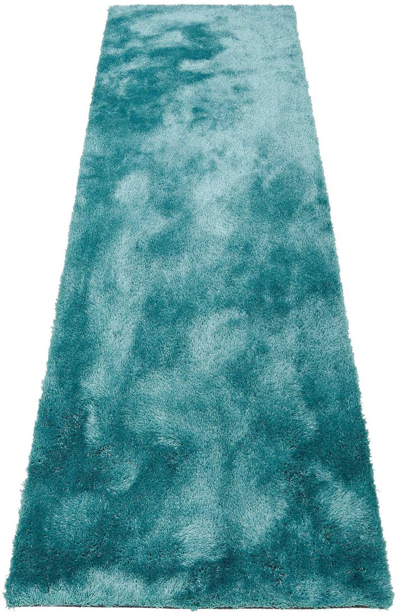 Home affaire Hochflor-Läufer »Deman«, rechteckig, 25 mm Höhe, Läufer, Teppichläufer, Brücke, Uni-Farben, Mikrofaser von home affaire