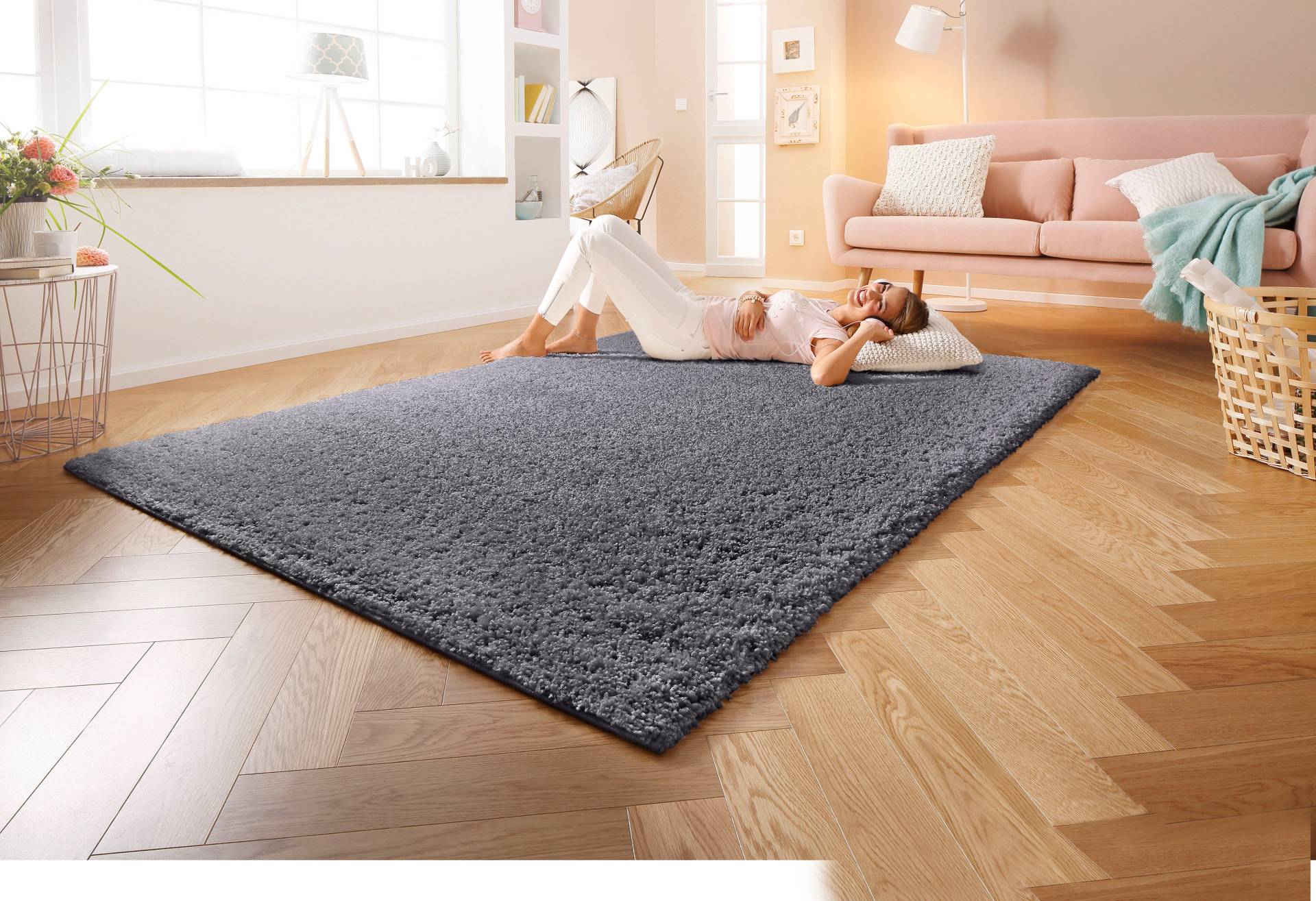 Home affaire Hochflor-Teppich »Shaggy 30«, rechteckig von home affaire