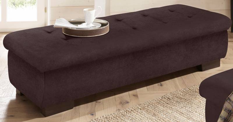 Home affaire Hocker »Bergen«, mit Staufach, 161 cm breit von home affaire