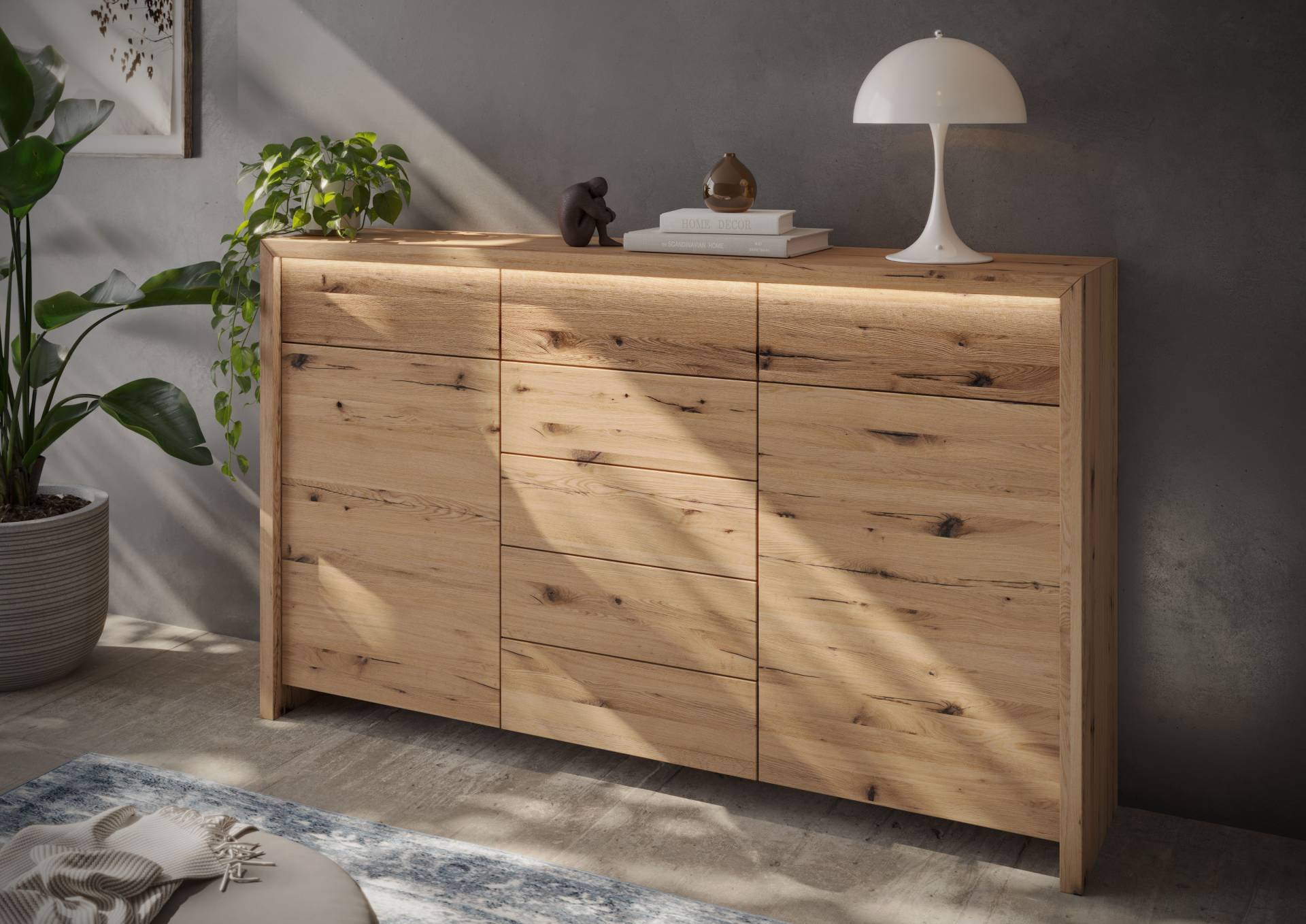 Home affaire Kombikommode »Ambroise«, Breite 188cm, inkl. LED-Beleuchtung Home affaire Kombikommode »Ambroise«, Breite 188cm, inkl. LED-Beleuchtung von home affaire