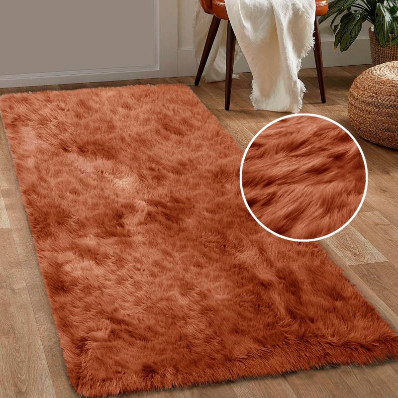 Home affaire Läufer »Valeria«, rechteckig, 60 mm Höhe, Kunstfell Läufer, besonders weich und flauschig, fussbodenheizungsgeeignet, pflegeleicht, ideale Teppiche für Wohnzimmer, Schlafzimmer, Esszimmer und Diele/Flur von home affaire