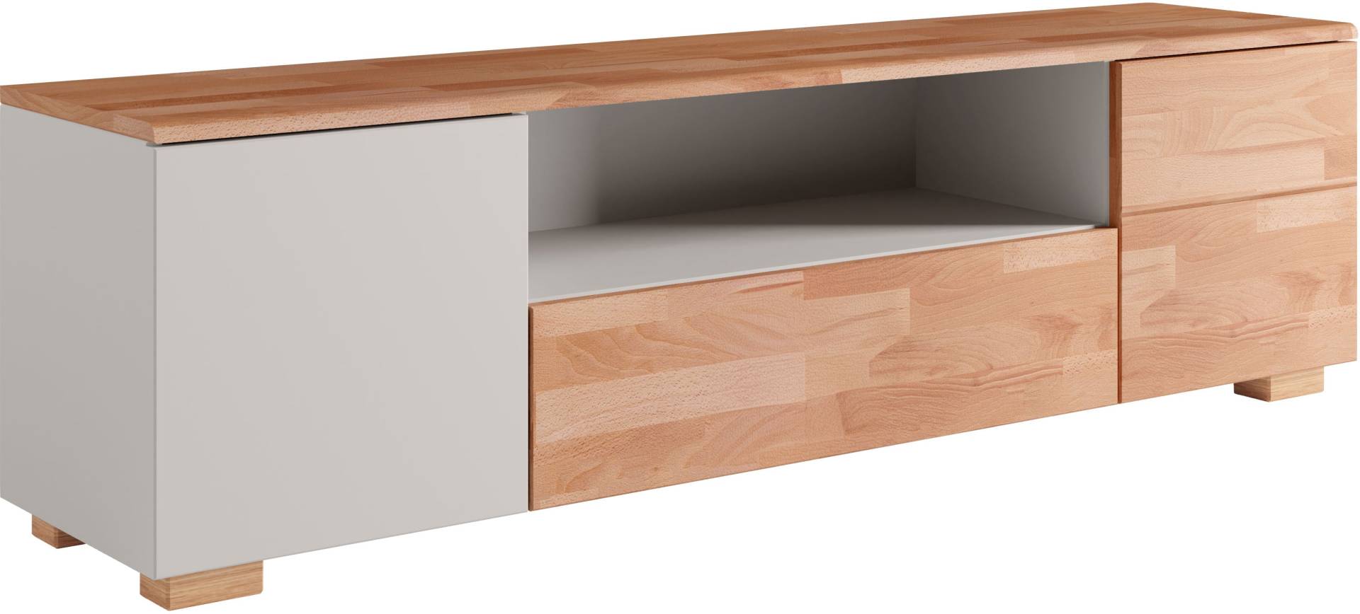 Home affaire Lowboard »Citra teilmassiv«, Breite 160cm,moderne grifflose Optik mit push to open Funktion Home affaire Lowboard »Citra teilmassiv«, Breite 160cm,moderne grifflose Optik mit push to open Funktion von home affaire