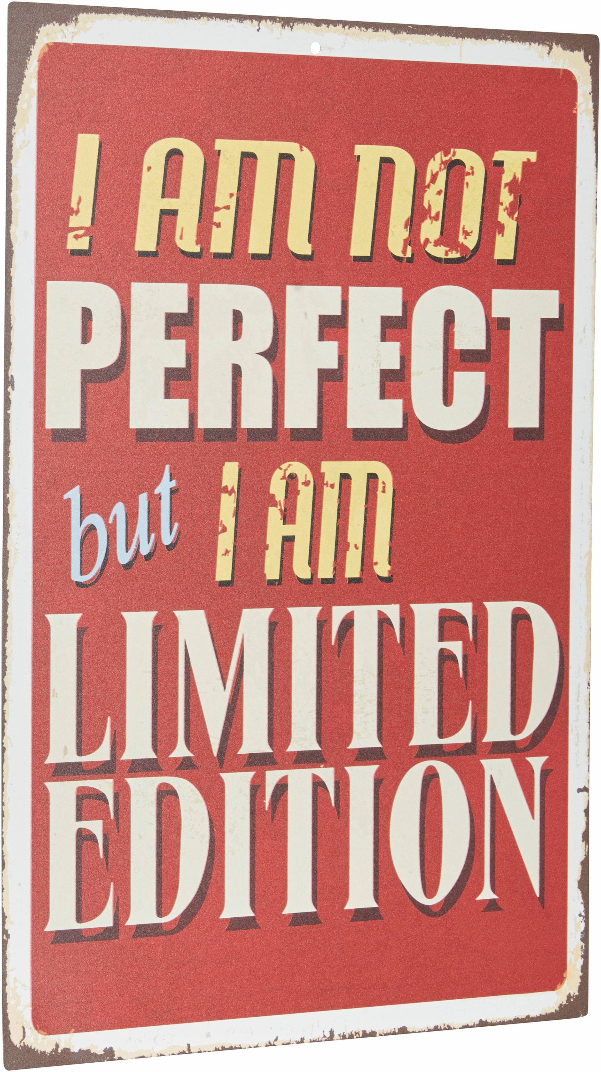 Home affaire Metallbild »I am not perfect …« von home affaire