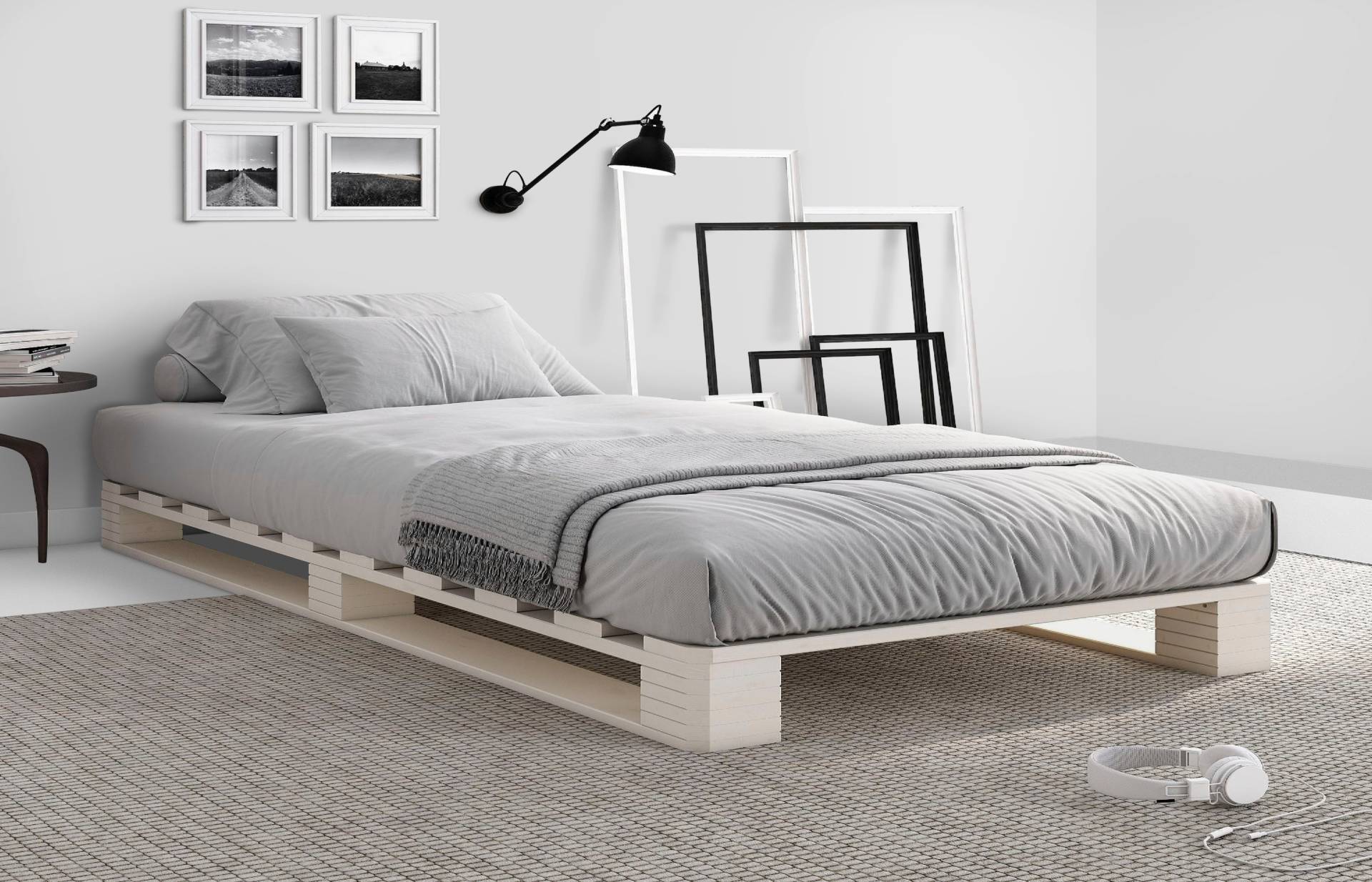 Home affaire Palettenbett »Alasco«, BESTSELLER!Jugendbett, zertifiziertes Massivholz von home affaire