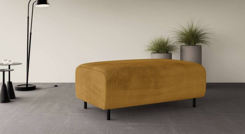 Home affaire Polsterhocker »ARROS gross mit Wellenunterfederung, Masse B/T/H: 120/70/46 cm«, passend zur Serie, in hochwertiger Verarbeitung von home affaire
