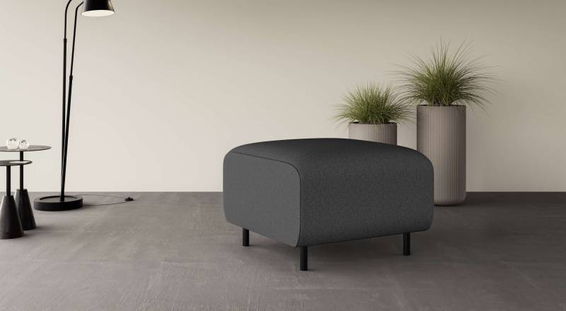 Home affaire Polsterhocker »ARROS klein mit Wellenunterfederung, Masse B/T/H: 70/70/46 cm«, passend zur Serie, in hochwertiger Verarbeitung von home affaire