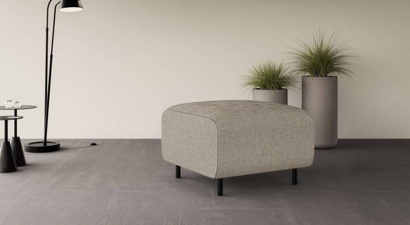Home affaire Polsterhocker »ARROS klein mit Wellenunterfederung, Masse B/T/H: 70/70/46 cm«, passend zur Serie, in hochwertiger Verarbeitung von home affaire