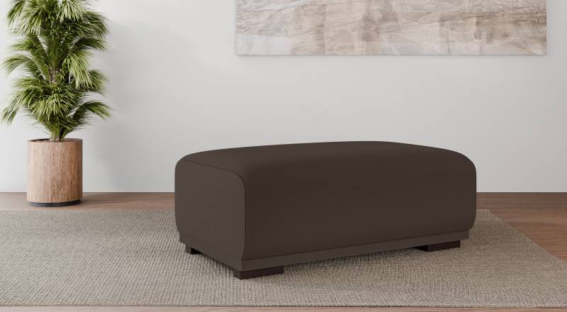 Home affaire Polsterhocker »BORNHOLM, grosser Hocker passend zur Serie, Masse B/T/H: 122/72/46 cm«, mit Wellenfederung, in hochwertiger Verarbeitung von home affaire