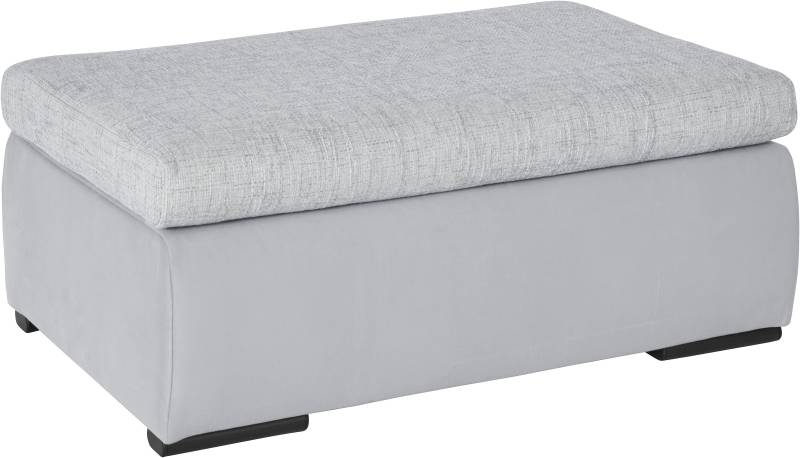 Home affaire Polsterhocker »Win«, mit schwarzen Metallfüssen, frei im Raum stellbar von home affaire