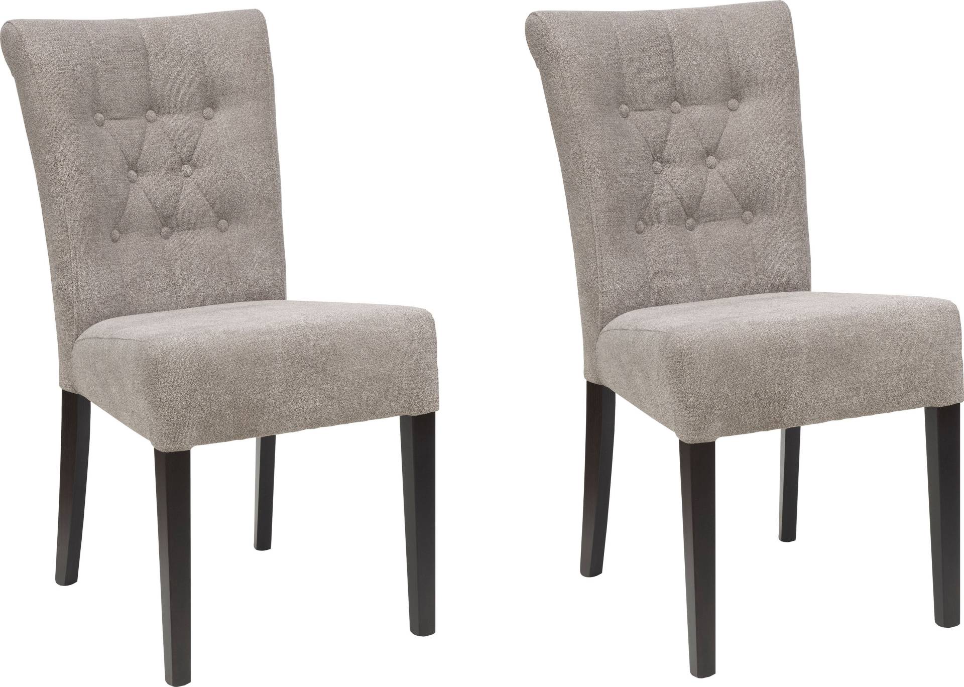 Home affaire Esszimmerstuhl »Queen BESTSELLER«, (Set), 4 St., Feinstruktur, Polsterstuhl mit Knopfheftung, 2er, 4er oder 6er Set von home affaire