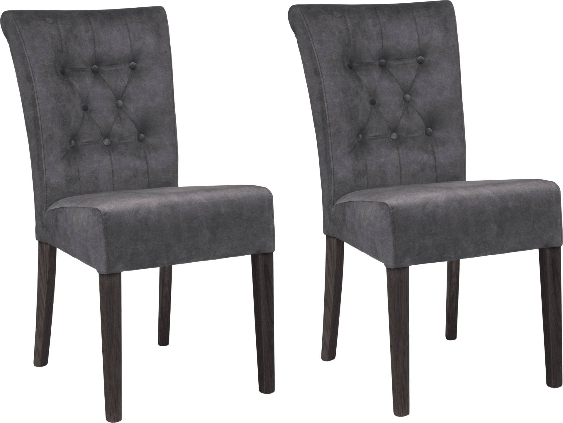Home affaire Esszimmerstuhl »Queen BESTSELLER«, (Set), 2 St., Samtvelours, Polsterstuhl mit Knopfheftung, 2er, 4er oder 6er Set Home affaire Esszimmerstuhl »Queen BESTSELLER«, (Set), 2 St., Samtvelours, Polsterstuhl mit Knopfheftung, 2er, 4er oder 6er Set von home affaire