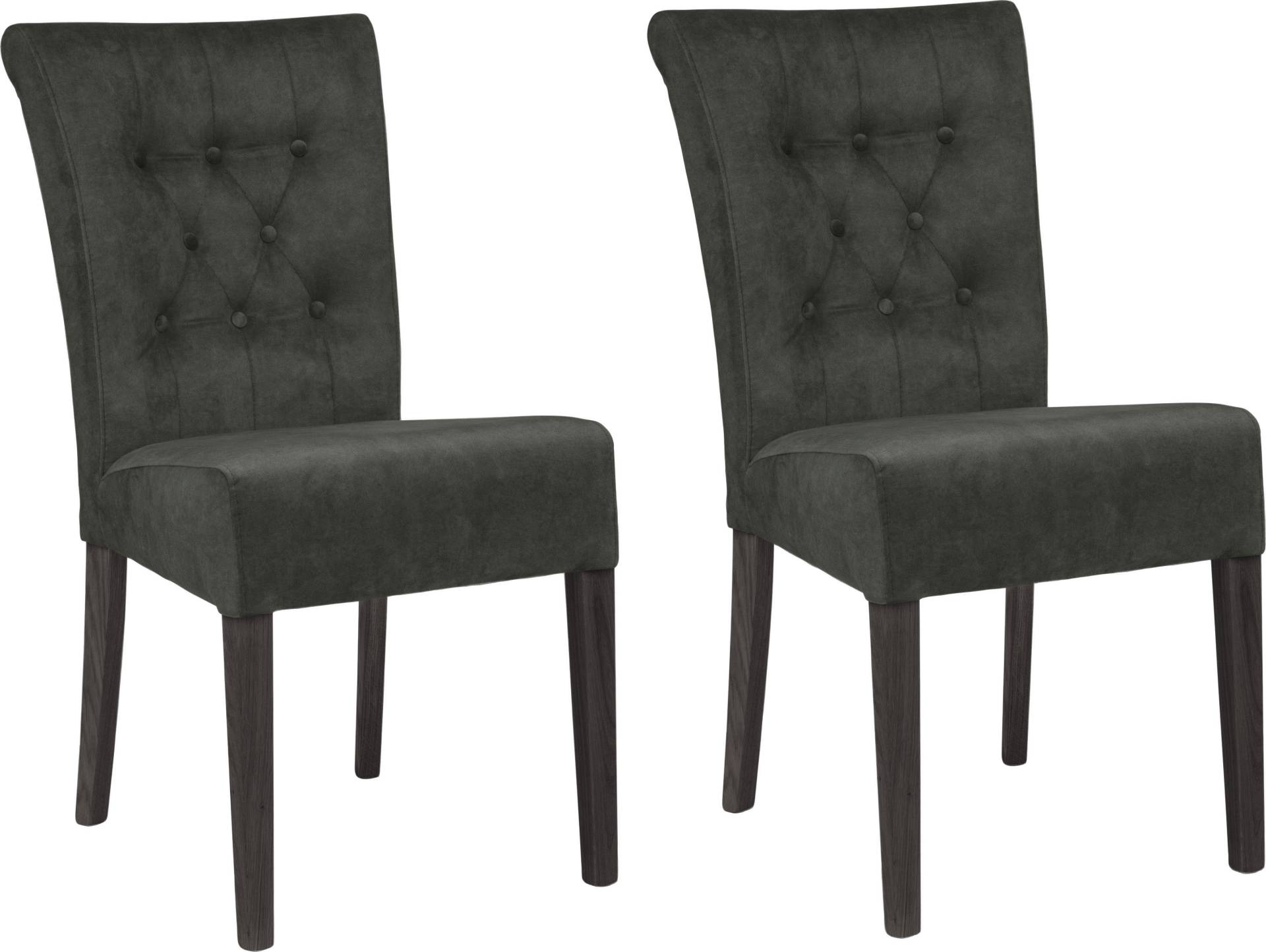 Home affaire Esszimmerstuhl »Queen BESTSELLER«, (Set), 2 St., Samtvelours, Polsterstuhl mit Knopfheftung, 2er, 4er oder 6er Set Home affaire Esszimmerstuhl »Queen BESTSELLER«, (Set), 2 St., Samtvelours, Polsterstuhl mit Knopfheftung, 2er, 4er oder 6er Set von home affaire