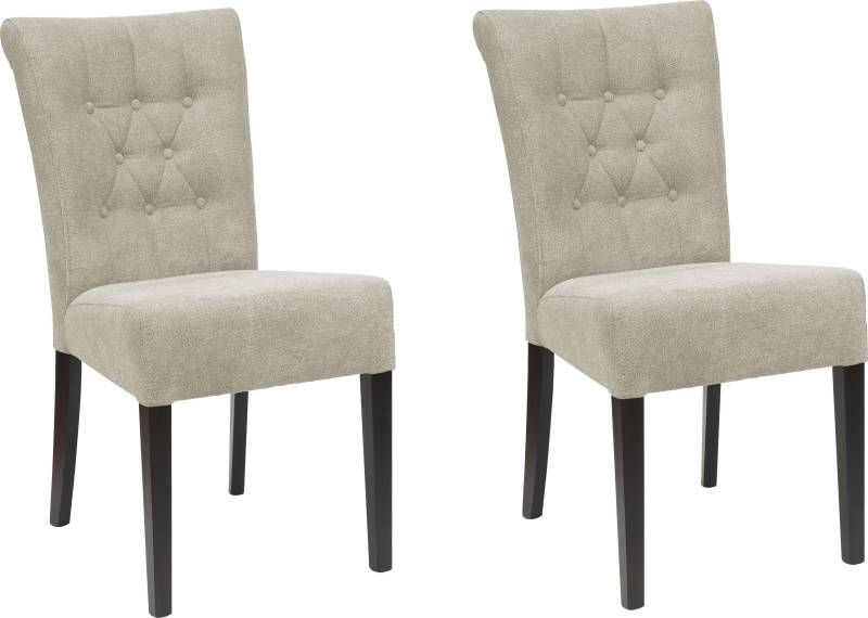 Home affaire Esszimmerstuhl »Queen BESTSELLER«, (Set), 4 St., Feinstruktur, Polsterstuhl mit Knopfheftung, 2er, 4er oder 6er Set von home affaire