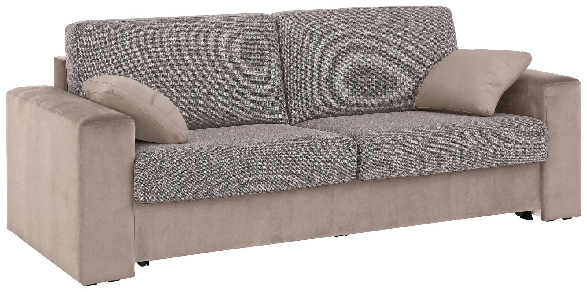 Home affaire Schlafsofa »Roma Matratzenhöhe 14 cm«, Dauerschlaffunktion, mit Unterfederung, Lattenrost, Matratze von home affaire