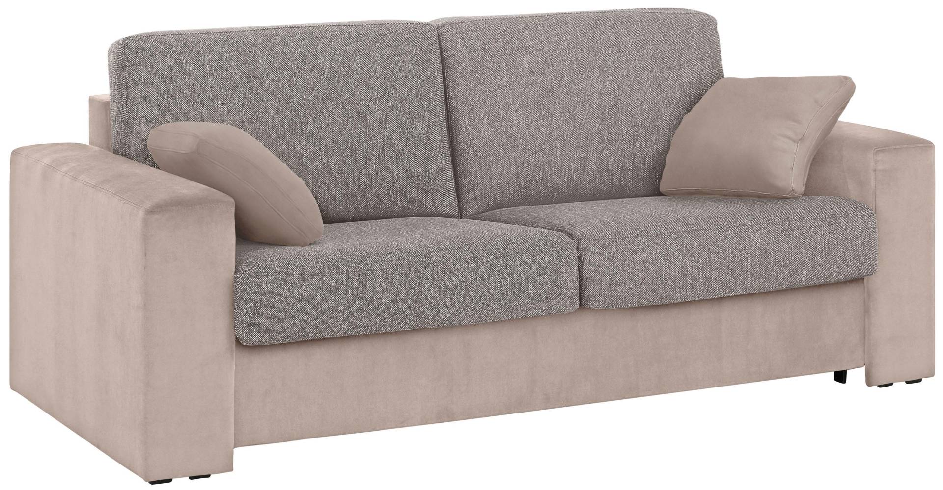 Home affaire Schlafsofa »Roma Matratzenhöhe 14 cm«, Dauerschlaffunktion, mit Unterfederung, Lattenrost, Matratze von home affaire