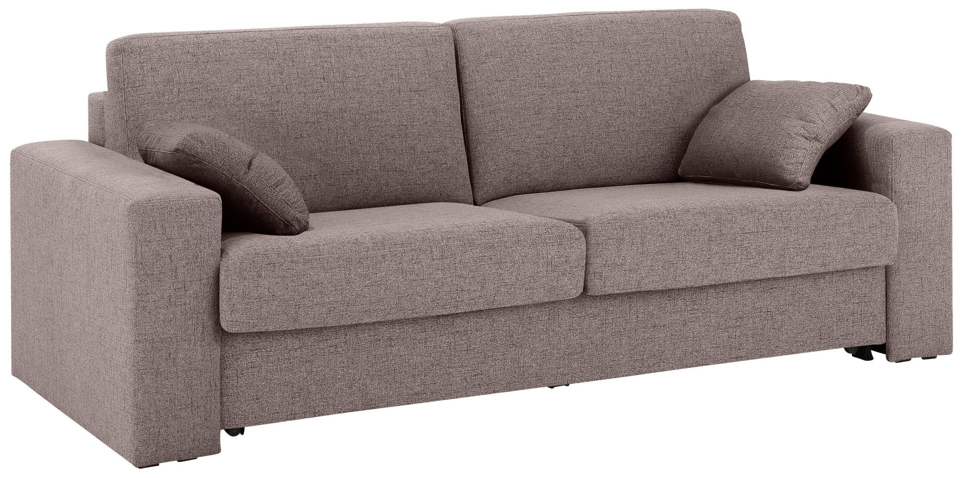 Home affaire Schlafsofa »Roma Matratzenhöhe 14 cm«, Dauerschlaffunktion, mit Unterfederung, Lattenrost, Matratze von home affaire