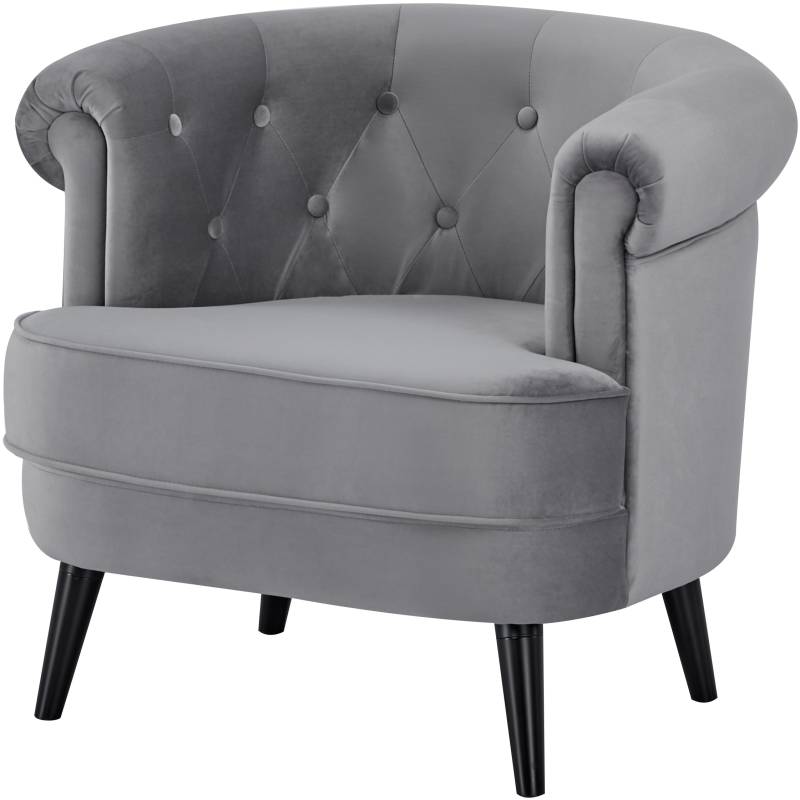Home affaire Sessel »LIENZ traumhafter Loungesessel in Chesterfield-Optik,«, Sessel für Wohnzimmer in softem Samtvelours von home affaire