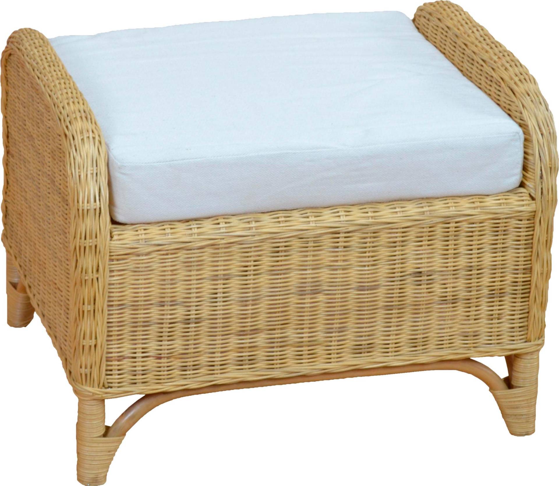 Home affaire Sitzhocker »Frieda«, (Rattanhocker mit Kissenauflage) von home affaire