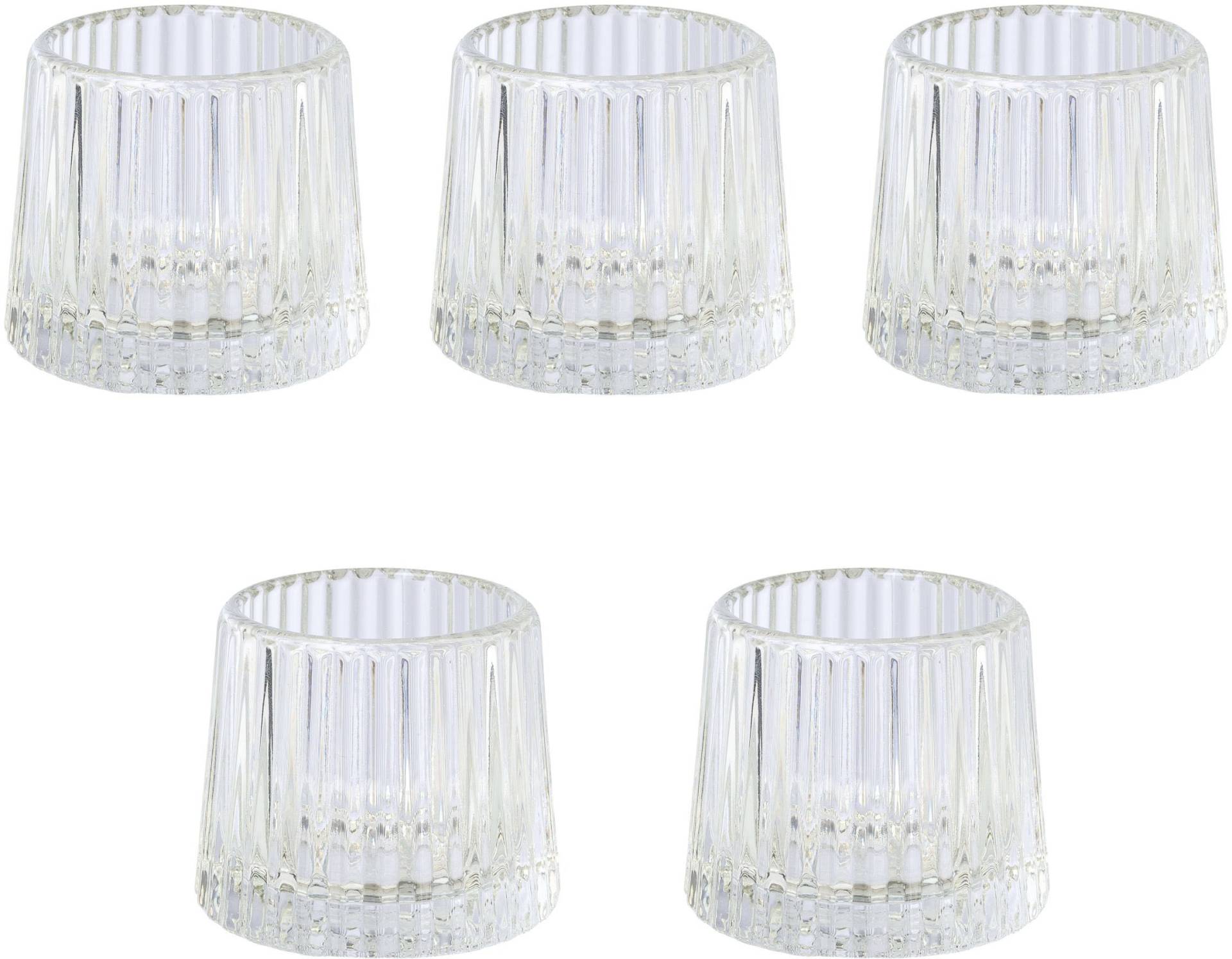 Home affaire Teelichthalter »Kerzenhalter Lunery«, (Set, 5 St.) von home affaire