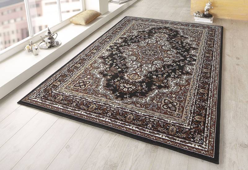 Home affaire Teppich »Oriental, Made in Belgium«, rechteckig, 7 mm Höhe, Orient-Optik, mit Bordüre, Teppich, Kurzflor, Weich von My Home