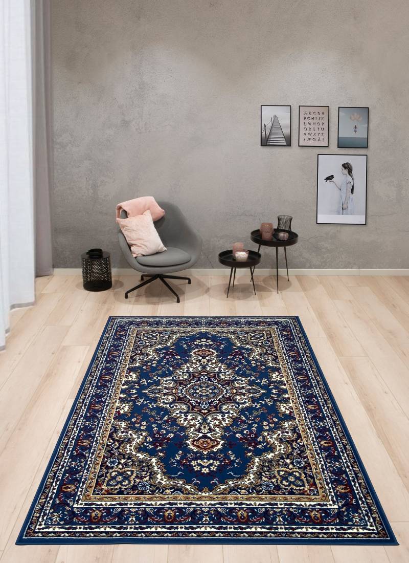 Home affaire Teppich »Oriental, Made in Belgium«, rechteckig, 7 mm Höhe, Orient-Optik, mit Bordüre, Teppich, Kurzflor, Weich von My Home