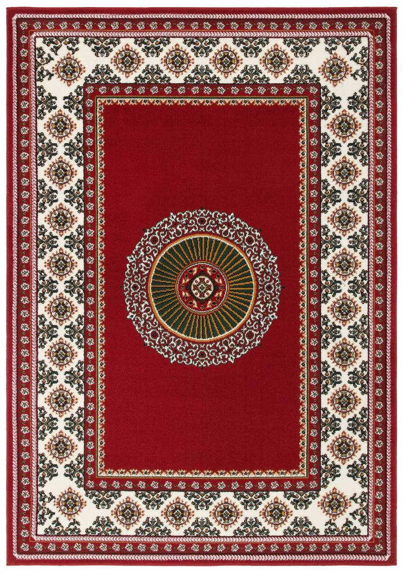 my home Teppich »Shari, Made in Belgium«, rechteckig, 7 mm Höhe, Orient-Optik, mit Bordüre, Teppich, Kurzflor, Weich, Pflegeleicht von My Home