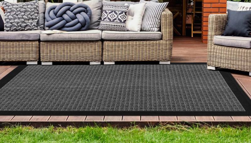 my home Teppich »Vidal«, rechteckig, 5 mm Höhe, In- und Outdoor geeignet, Wohnzimmer von My Home