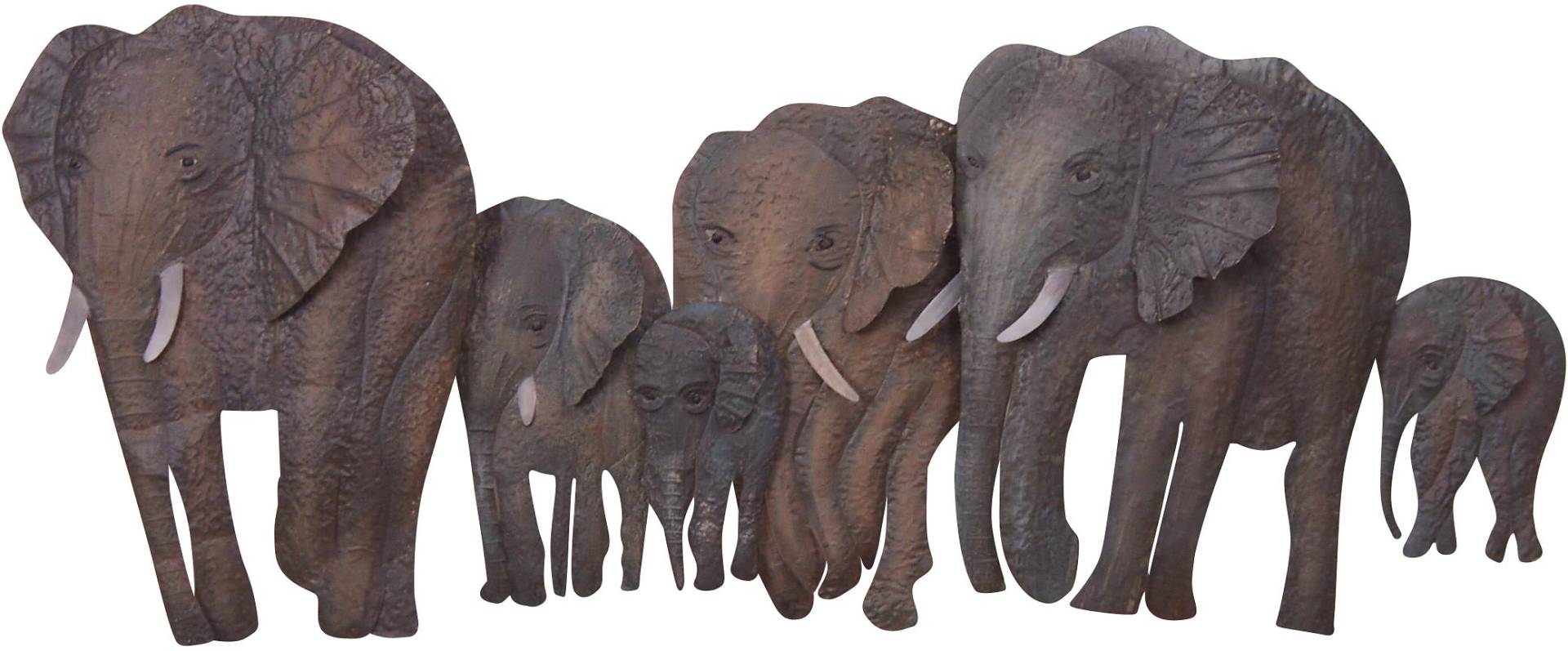 HOFMANN LIVING AND MORE Wanddekoobjekt »Elefantenfamilie« von HOFMANN LIVING AND MORE