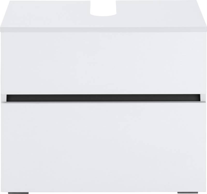 Home affaire Waschbeckenunterschrank »Wisla«, Siphonausschnitt, Push-to-open-Funktion, Breite 60cm, Höhe 55 cm von home affaire