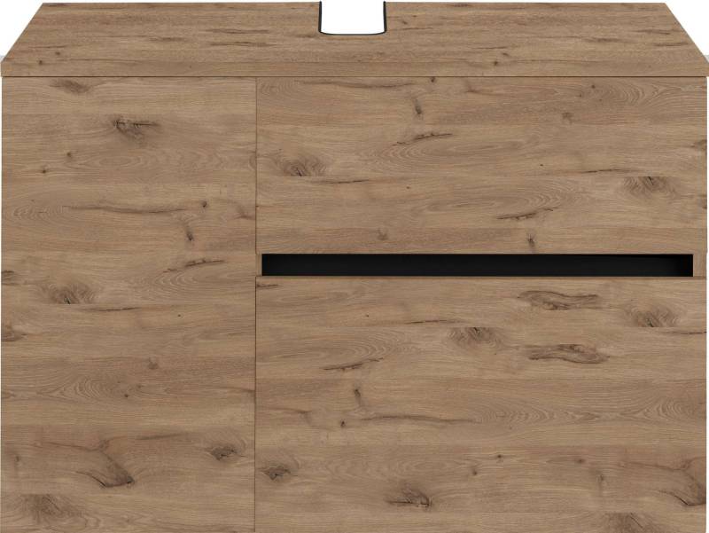 Home affaire Waschbeckenunterschrank »Wisla«, für Wandmontage, Siphonausschnitt, Push-to-open-Funktion, Breite 80 cm von home affaire