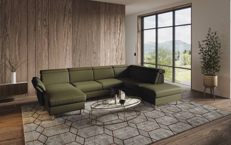 Home affaire Wohnlandschaft »Calypso U-Form«, wahlweise mit motorischer Relaxfunktion von home affaire