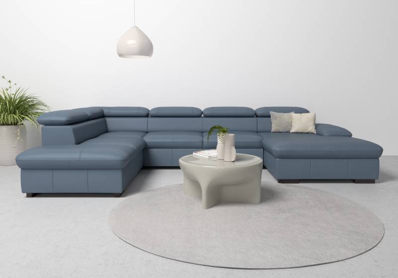 Home affaire Wohnlandschaft »Alberto U-Form«, mit Kopfteilverstellung, wahlweise mit Bettfunktion von home affaire