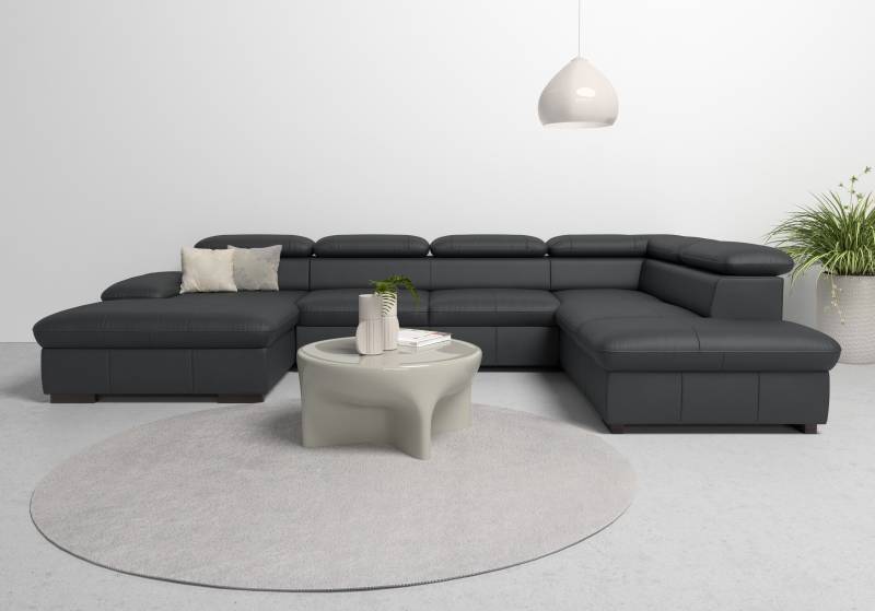 Home affaire Wohnlandschaft »Alberto U-Form«, mit Kopfteilverstellung, wahlweise mit Bettfunktion von home affaire