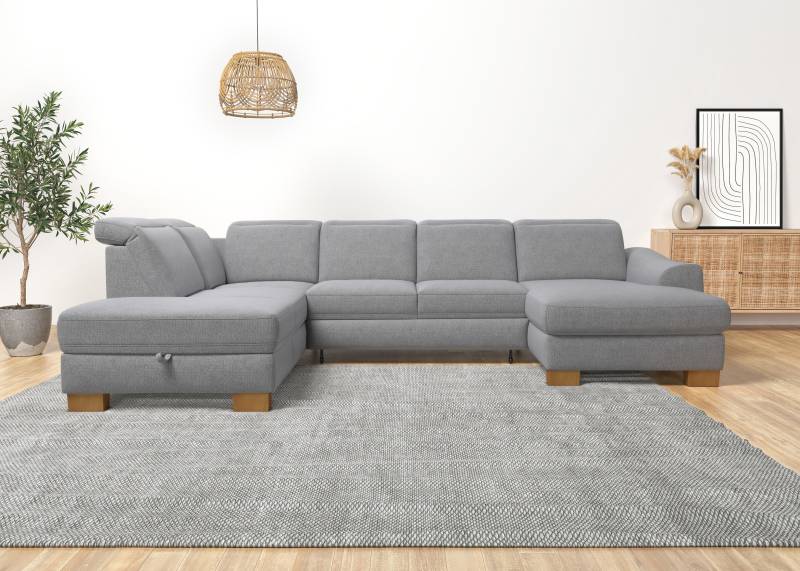 Home affaire Wohnlandschaft »Dundee U-Form«, wahlweise mit Kopfteilverstellung und zusätzlich mit Bettfunktion von home affaire