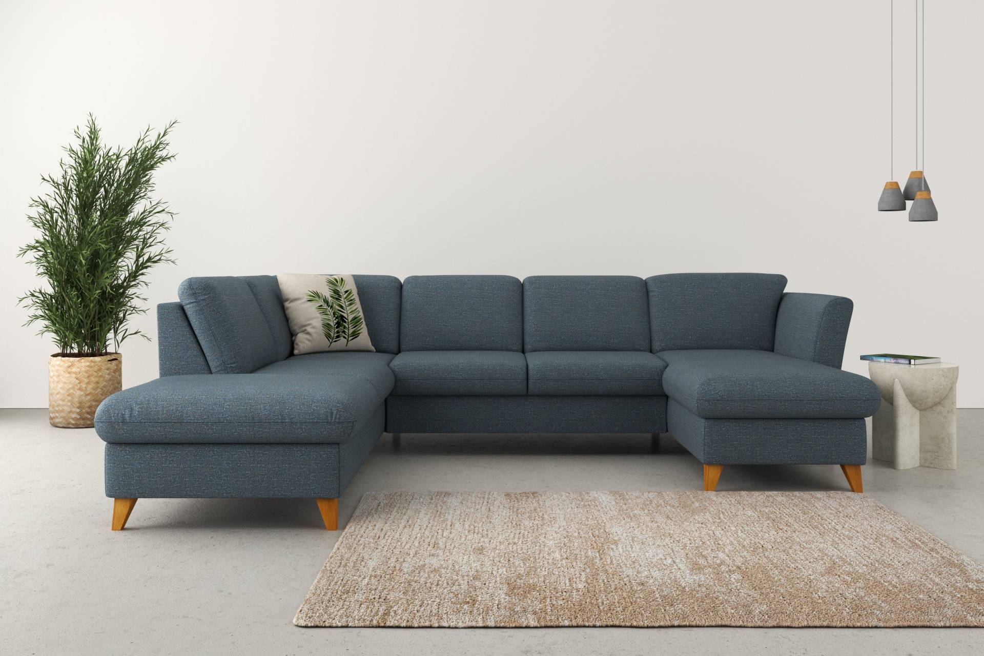 Home affaire Wohnlandschaft »Trelleborg U-Form«, Federkern-Polsterung, wahlweise mit Bettfunktion und Stauraum Home affaire Wohnlandschaft »Trelleborg U-Form«, Federkern-Polsterung, wahlweise mit Bettfunktion und Stauraum von home affaire